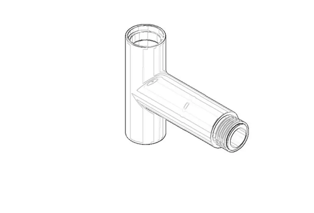 DORNBRACHT Anschluss für Duschstele ERSATZTEILE 091711052 D. 25 x 75 mm Platin gebürstet, 091711052-06 Galeriebild 1